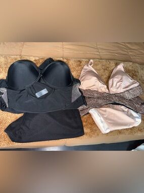 Fashion Nova Black & Blush Two-Piece One-Piece Swim Illusion